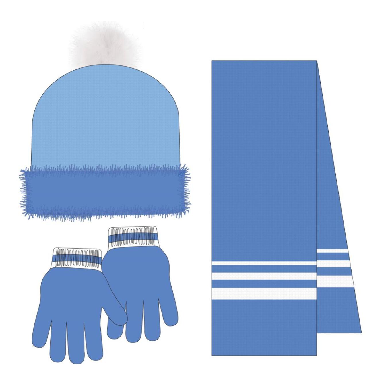 Conjunto gorro, guantes y tubo de cuello infantil "Frozen"