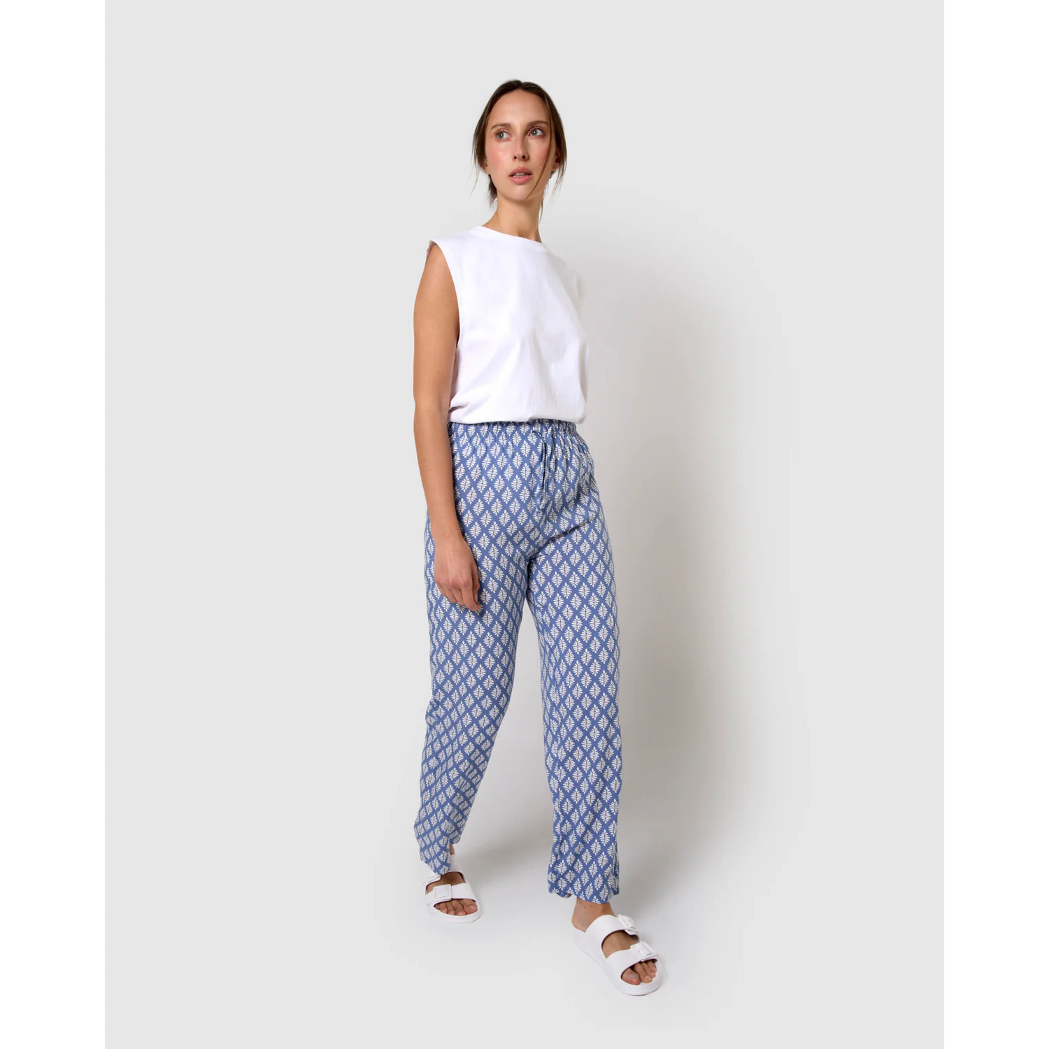 Pantalón viscosa zurich azul