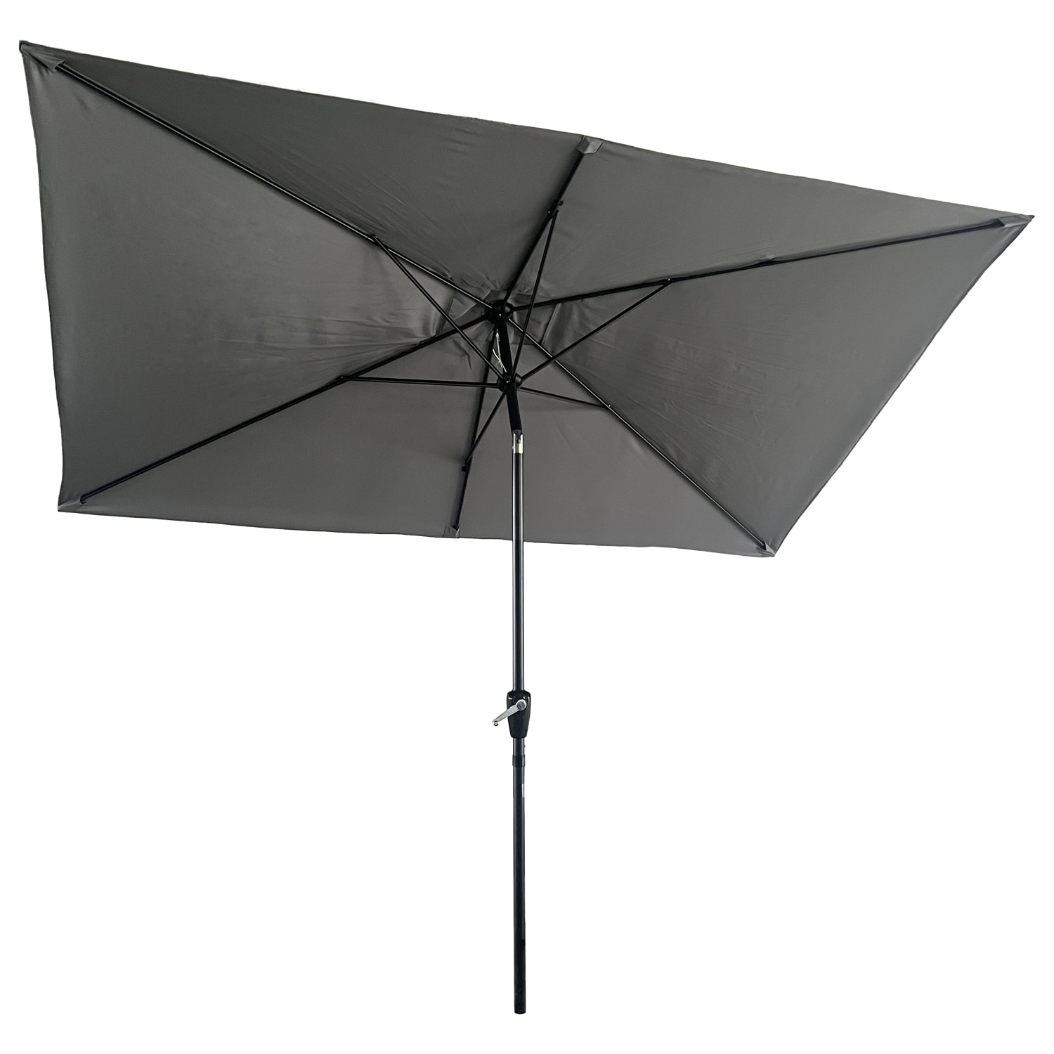 Parasol droit HAPUNA rectangulaire - Gris