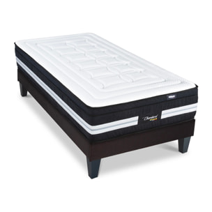 Ensemble Matelas Hybride Chambord & Sommier KIT15, 32 cm, Micro-Ressorts et Mémoire de Forme, Technologie Tri-Lattes, Soutien Ferme