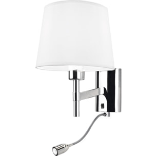 LEDS C4 APLIQUE BRISTOL LED 2.2 BLANCO CÁLIDO - 3000K CROMO. PANTALLA NO INCLUIDA.
