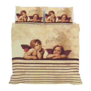 PARURE COPRIPIUMINO SOGNI D'AUTORE, Stampa Digitale, 100% Cotone, Made in Italy - 59