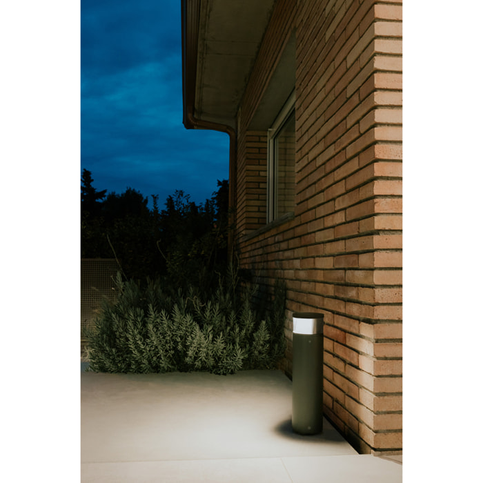 LEDS C4 Baliza Ip66 Dan Led 8.9.,W Sw 3000-4000K On-Off Gris Urbano 439Lm