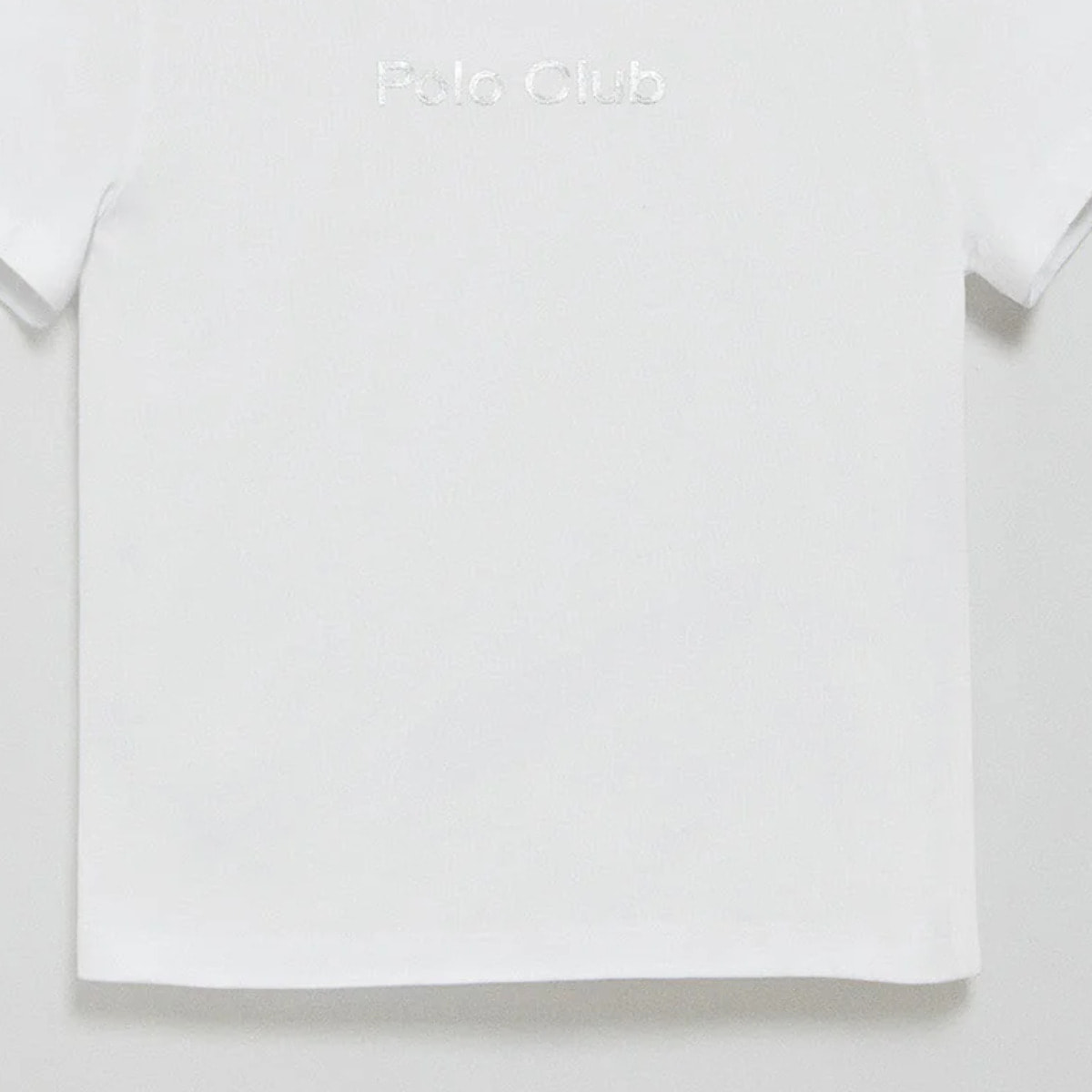 Camiseta Diamond blanca con print foil Polo Club