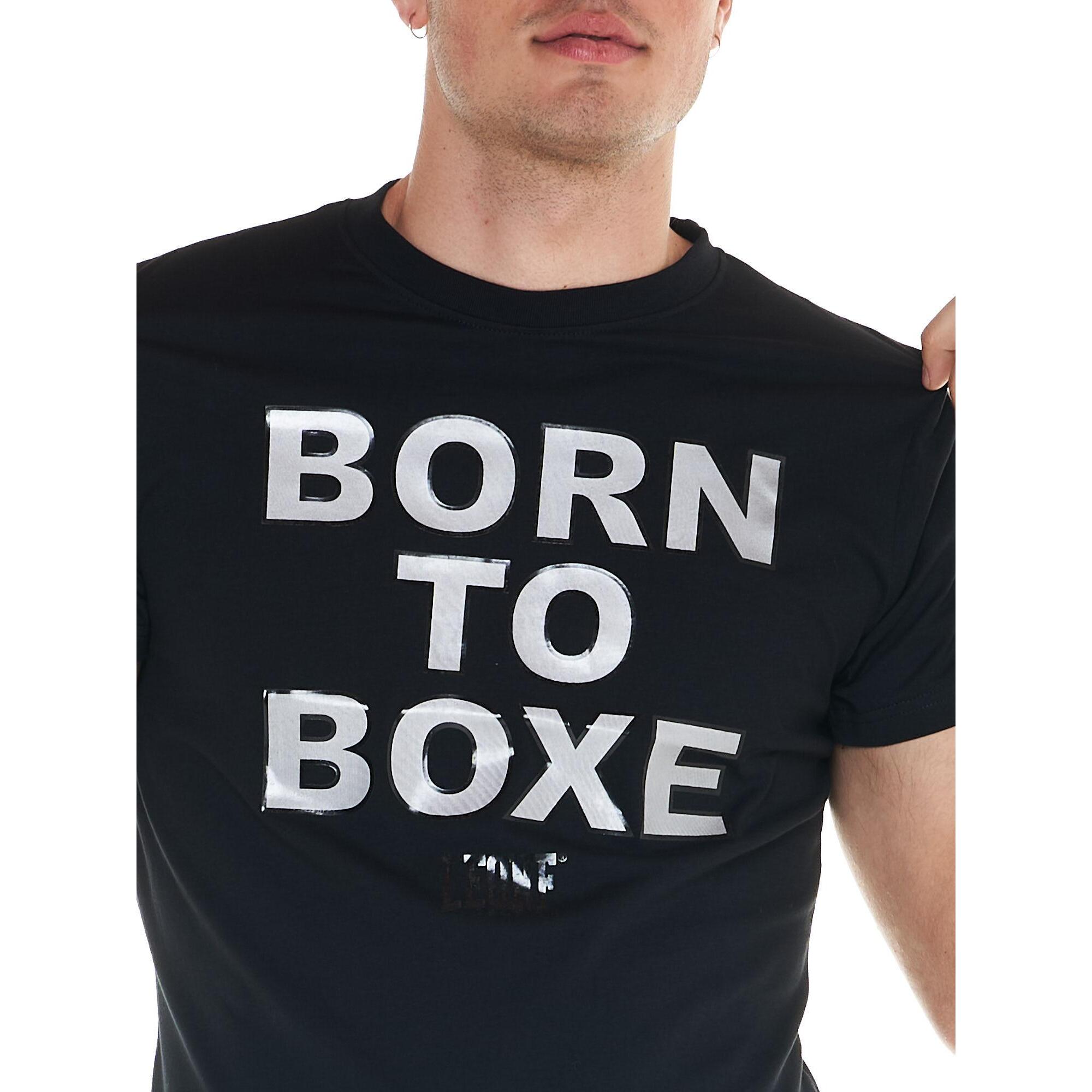 T-shirt da uomo stampa "Born to boxe" Sporty