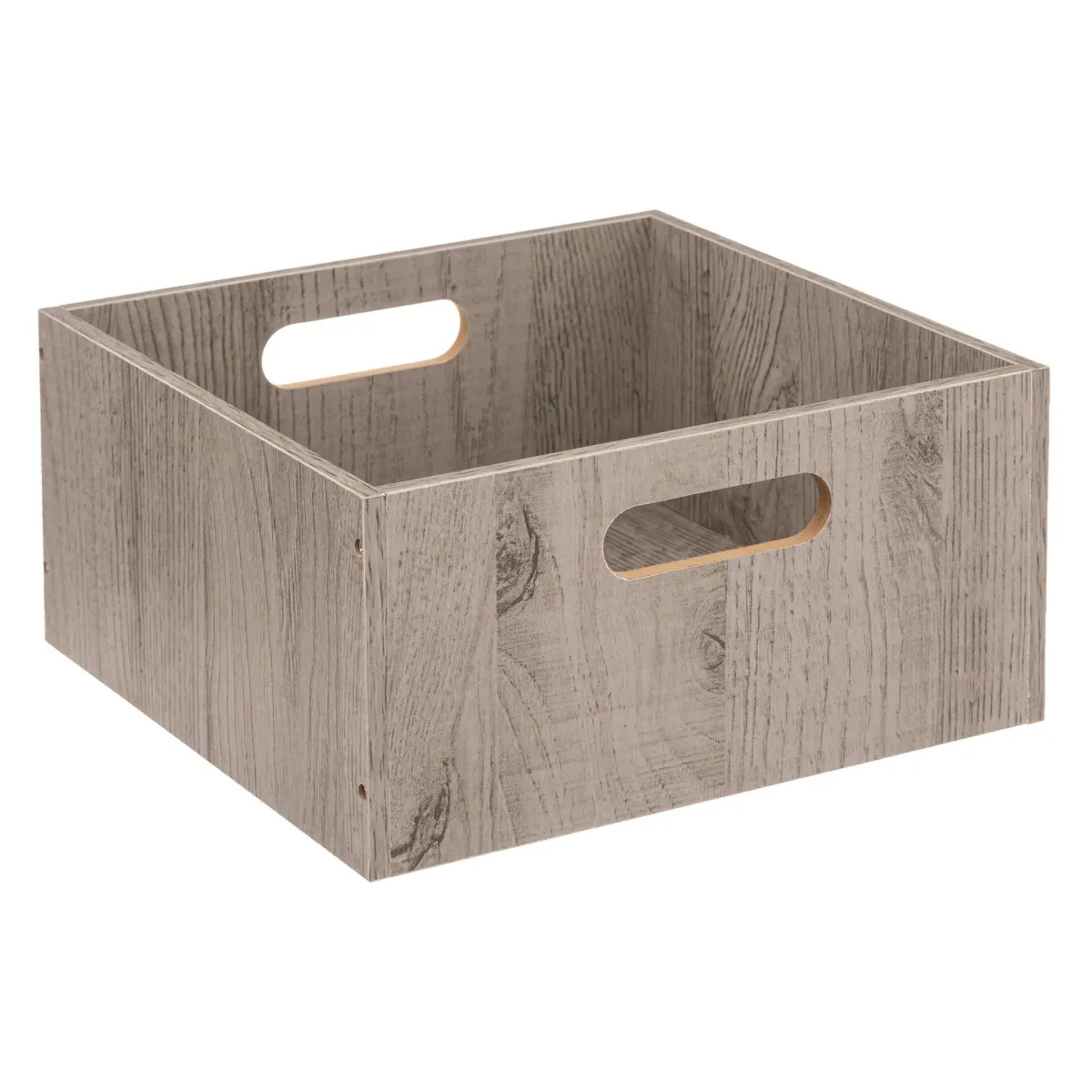 Panier 31x15cm "Mix N' Modul" effet chêne gris