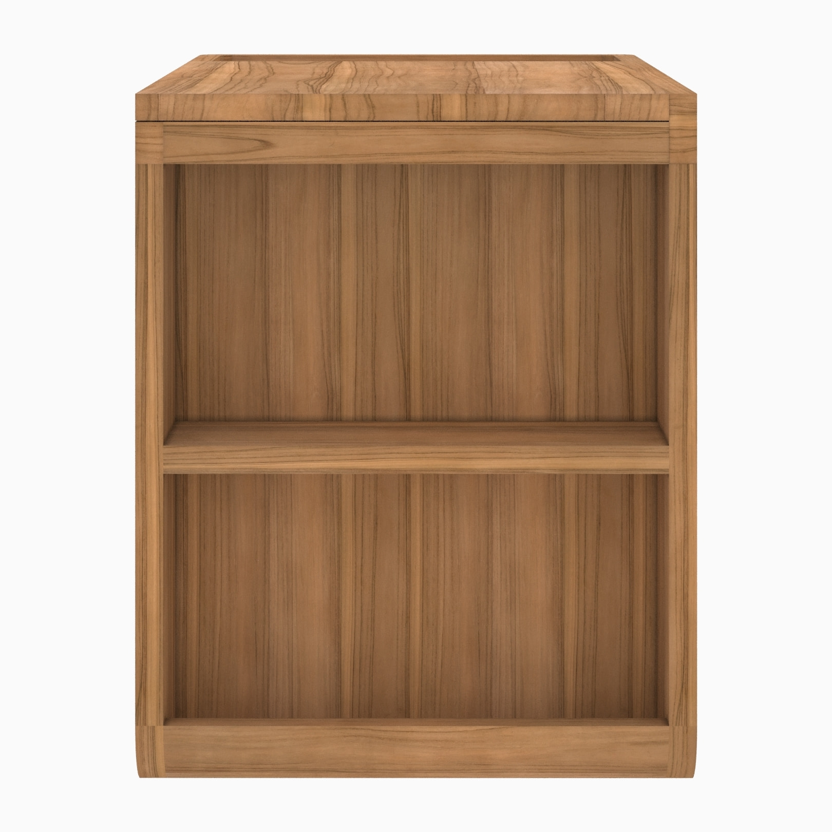 Meuble de salle de bain suspendu en bois de teck et cannage 57 cm - Dami