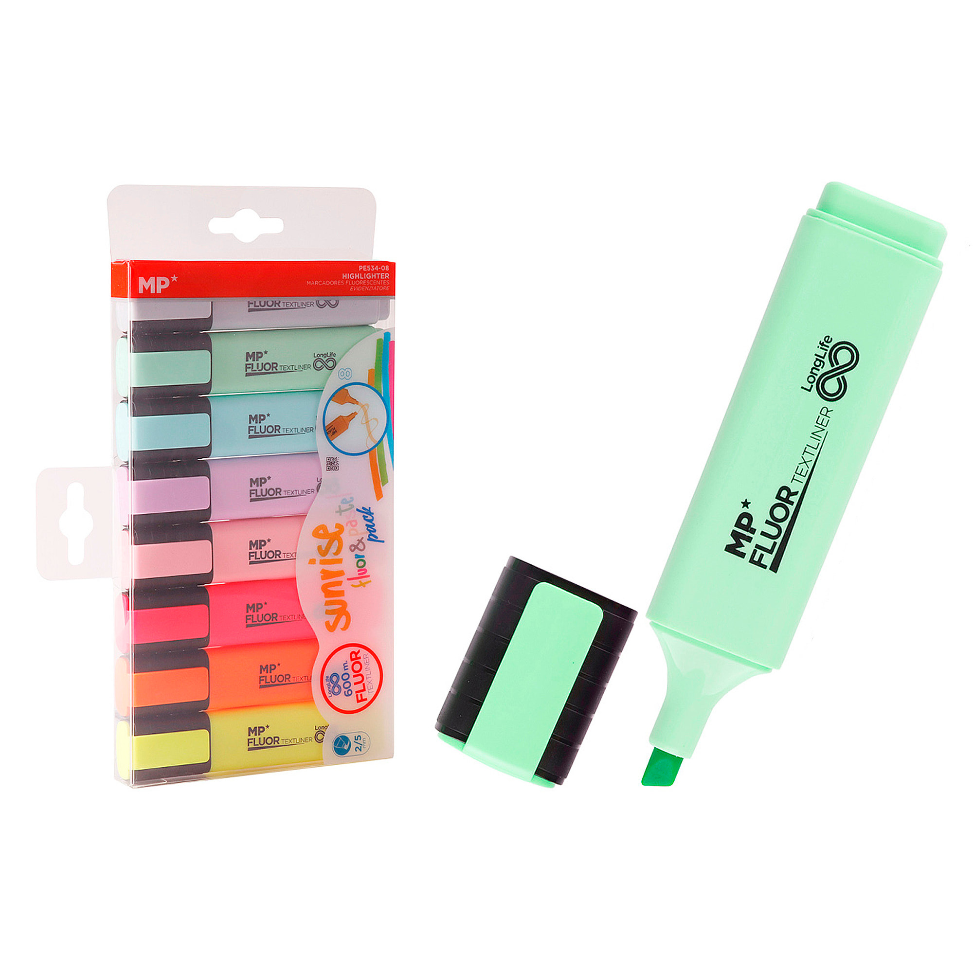 MARCADOR TEXTLINER SUNRISE PACK 8 Uds.