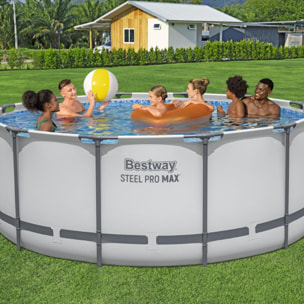 Bestway Piscine hors sol - Ronde - Steel Pro Max - 366 x 122 cm - Sans accessoires
