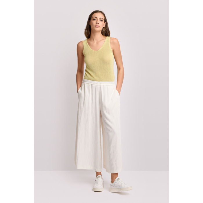 Kocca - Pantaloni ampi con vita elasticizzata Donna, Tinta unita