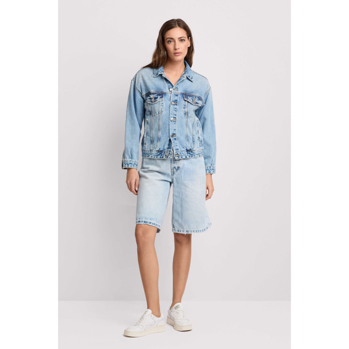 Kocca - Giubbino in denim Donna, Denim, Colletto di camicia