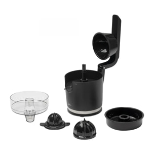 Exprimidor de naranjas eléctrico JATA JEEX1712 con brazo. Lleva 2 conos