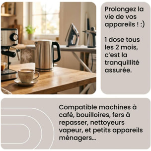 Détartrant ESSENTIELB Premium 1L multi-appareils, efficace contre le calcaire