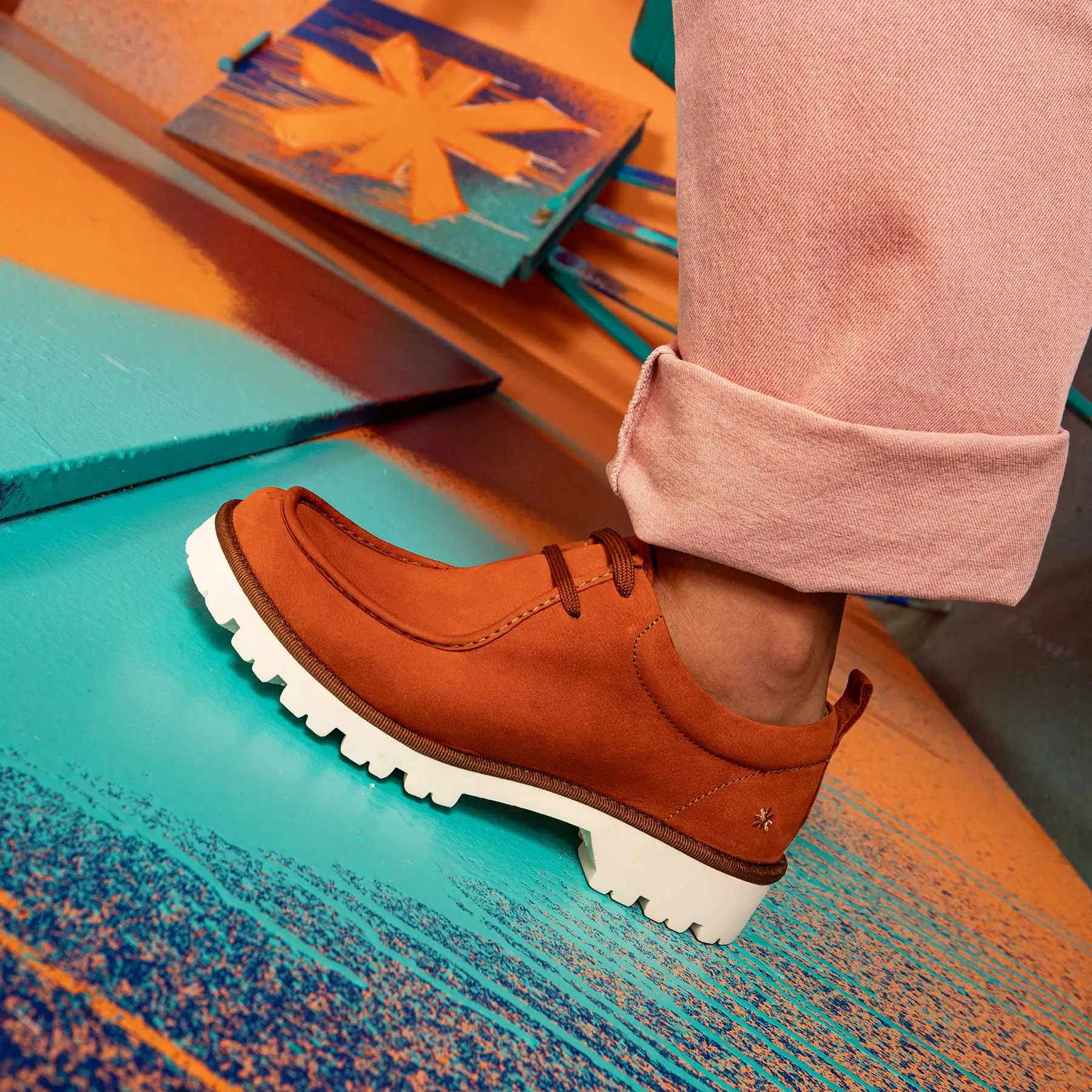 Zapatos 1483 NOBUCK KAKI / DENVER color Kaki