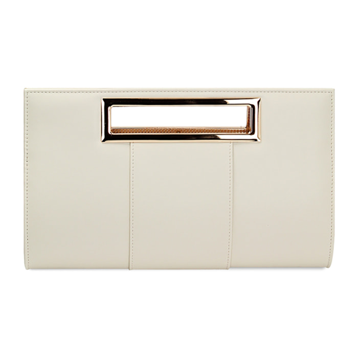 Bolso de mano crema