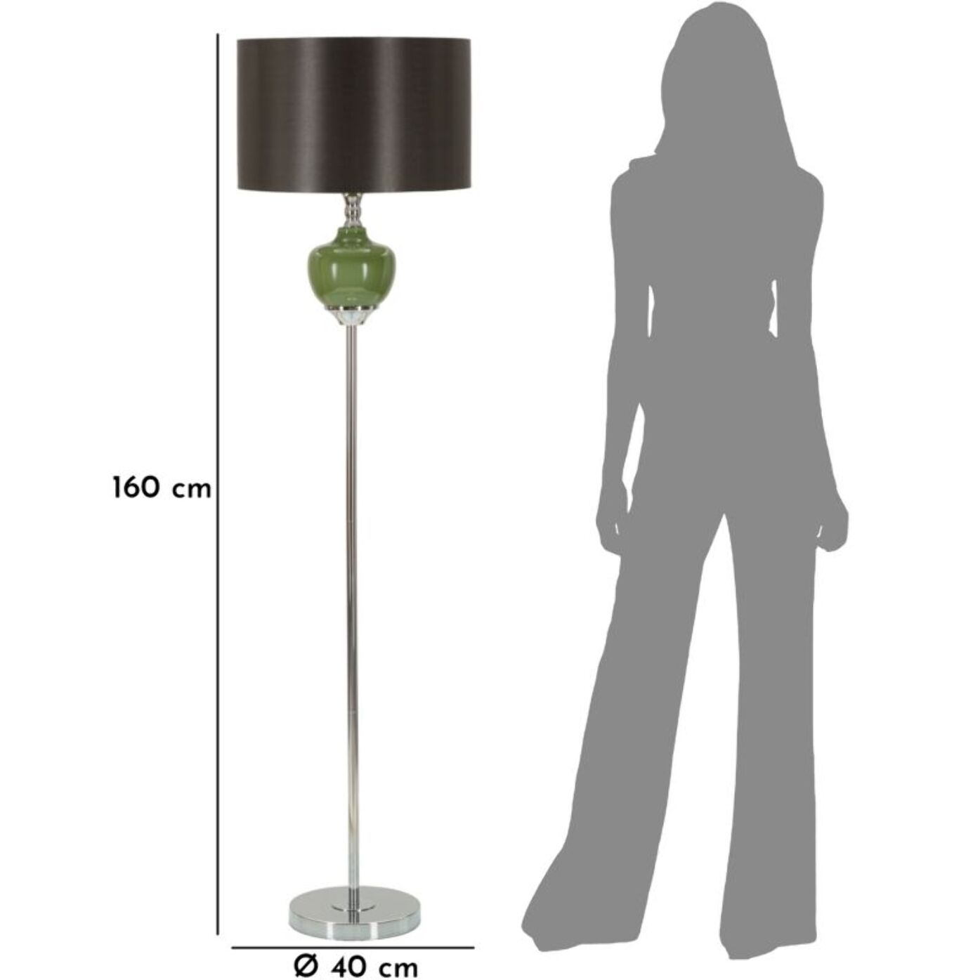 LAMPADA DA TERRA EVA ONE CM Ø40X160