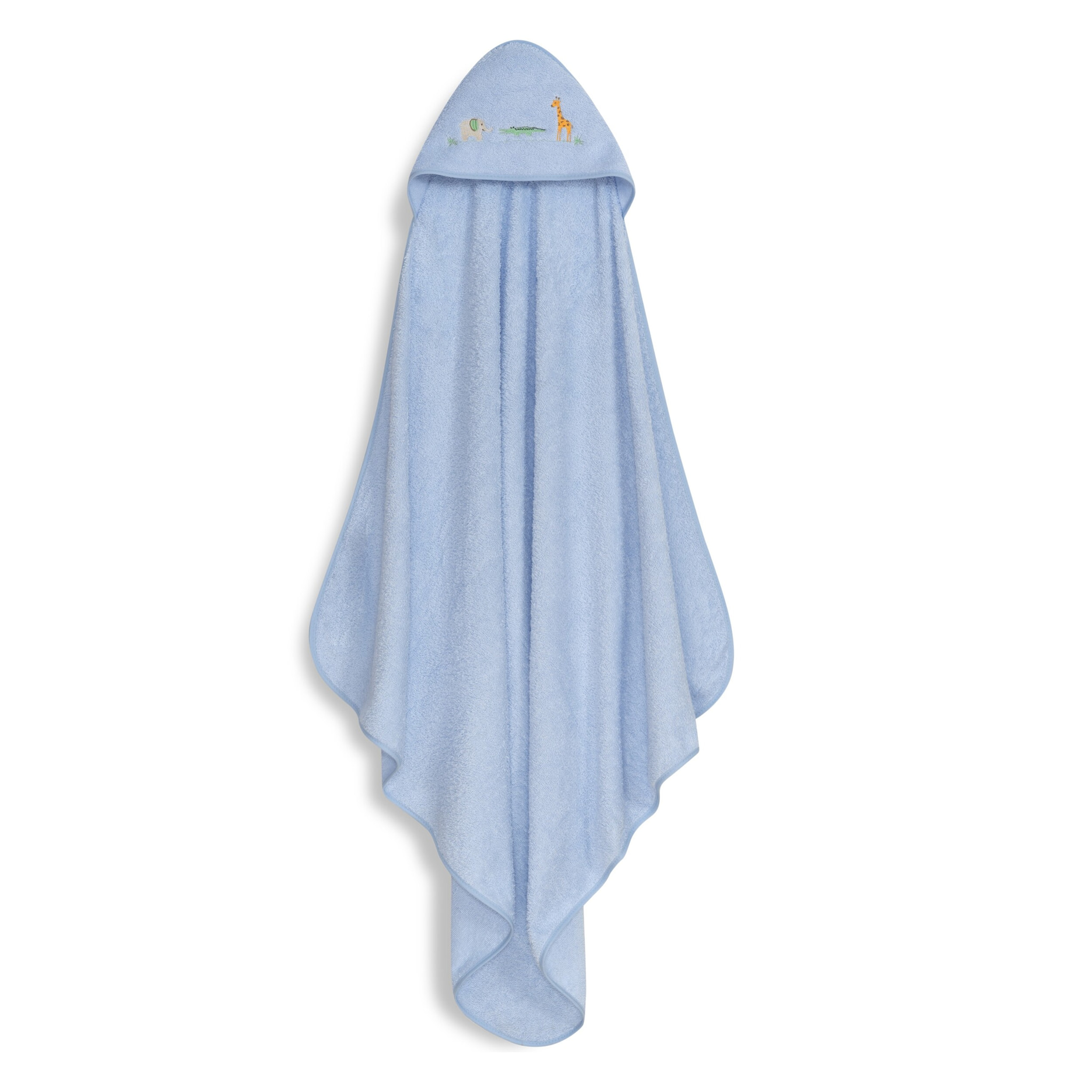 Capa Baño 1X1 Mod Savanna Bordado+ Gorro Azul