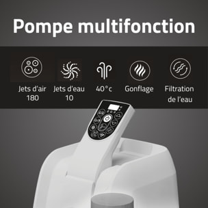 Bestway Spa gonflable rond Lay-Z-Spa Santorini HydroJet Pro 5-7 personnes