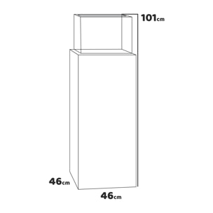 Marcantonio - Camino a bioetanolo terra freestanding 40x40xH112 cm