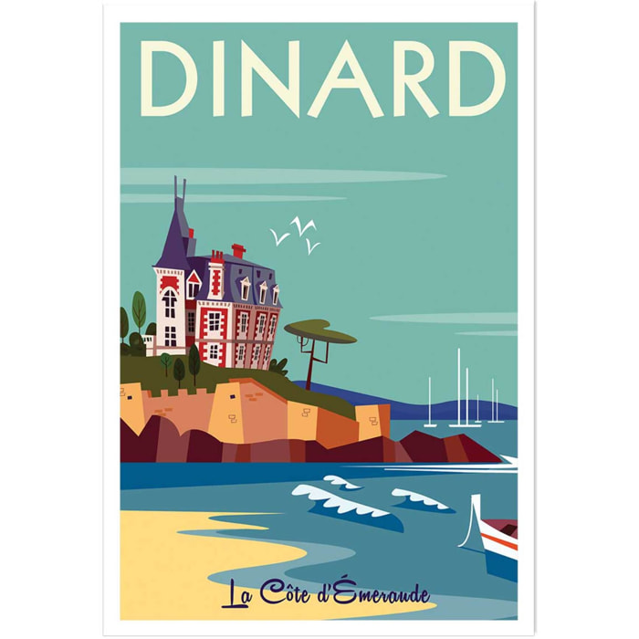 Affiche voyage à dinard Affiche seule