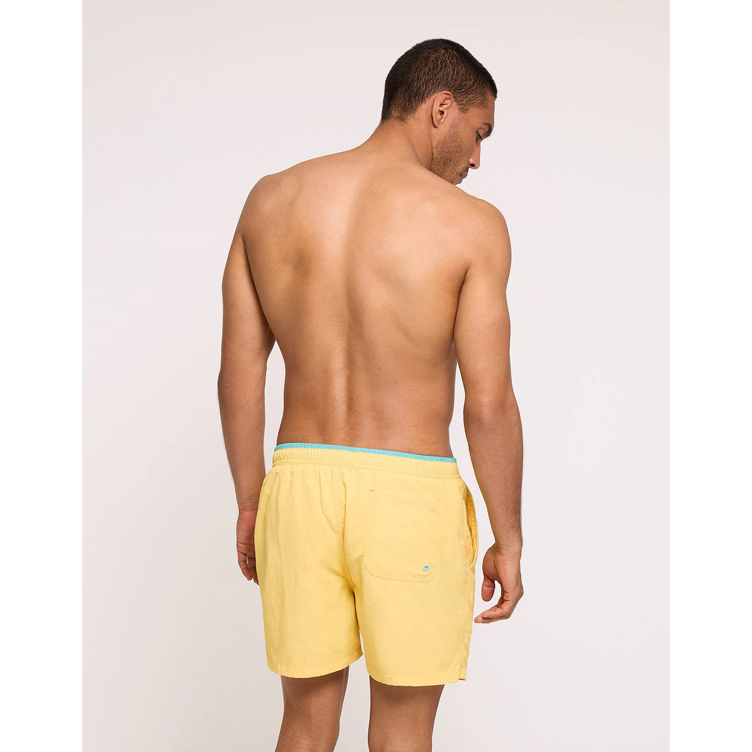 Bañador Liso con Cordón Amarillo - Foxly