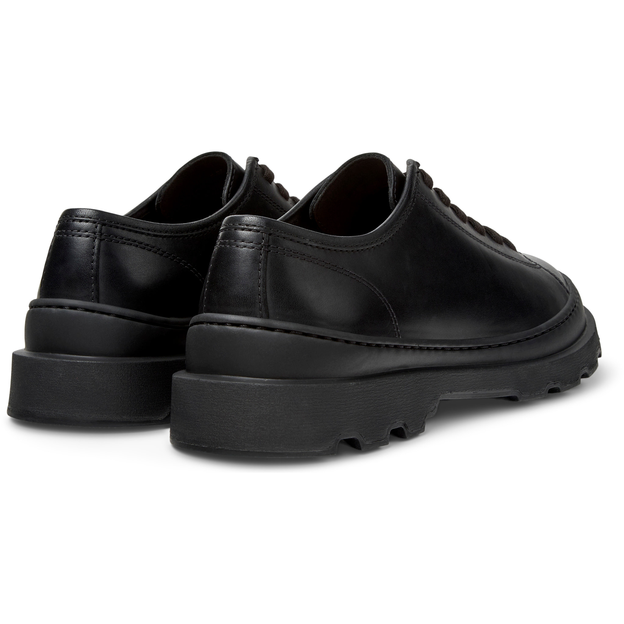 Zapatos de cordones - CAMPER Brutus+ - Negro - Cuero liso