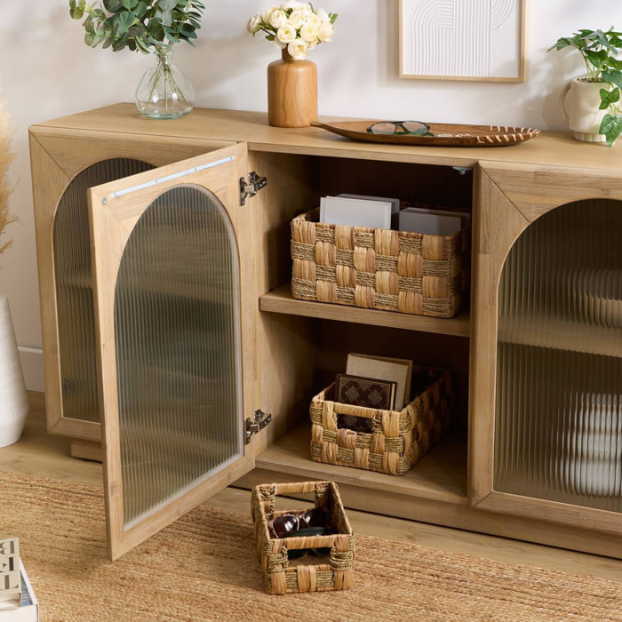 Lot de 3 cagettes Nadi marron