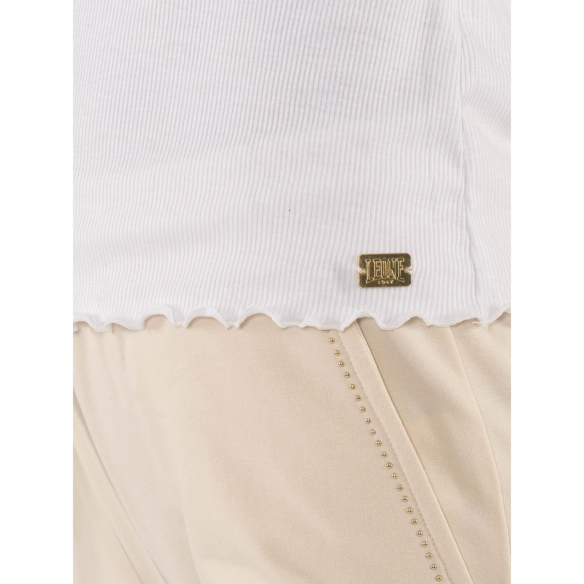 Camiseta de tirantes mujer Leone Chic Gold canalé elástico