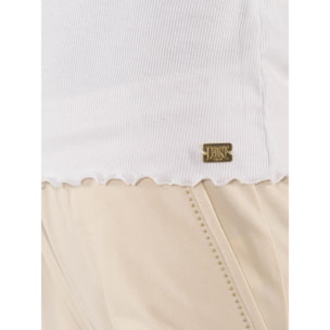 Camiseta de tirantes mujer Leone Chic Gold canalé elástico