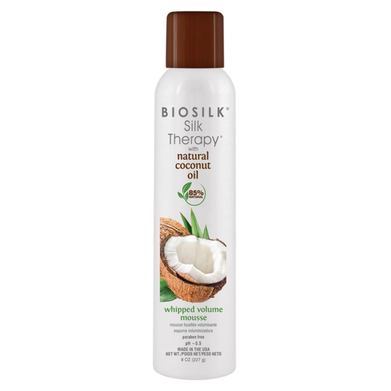 FAROUK Biosilk Silk Therapy With Organic Coconut Oil Whipped Volume Mousse 227g