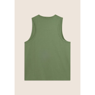 Canotta in cotone con retro vogatore e logo FREDDY