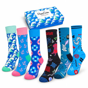 Set de 6 pares de calcetines "Marinos"
