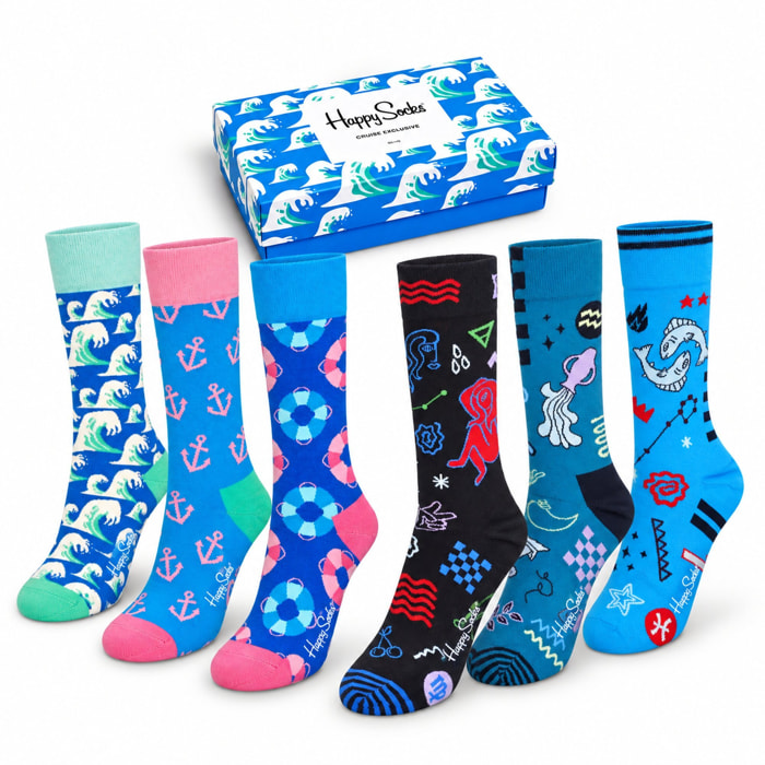 Set de 6 pares de calcetines "Marinos"