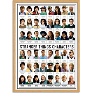 Affiche - Stranger Things Characters - Olivier Bourdereau