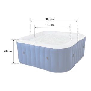 Spa gonflable carré 185cm LITE - 6 places