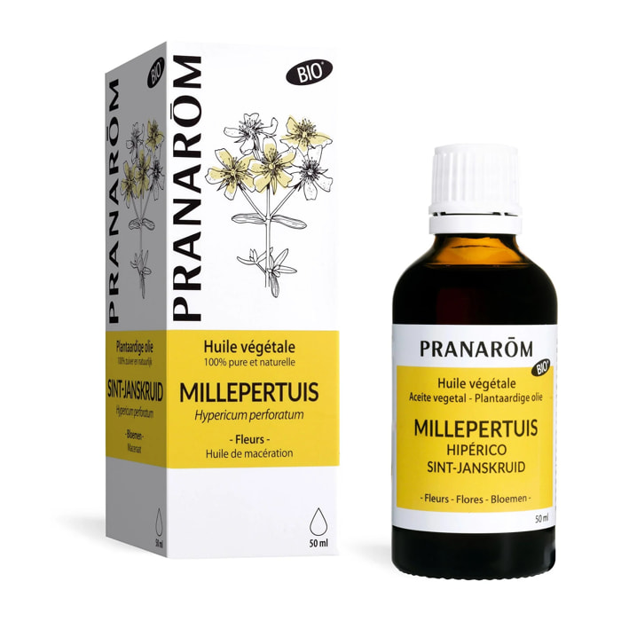 Pranarom - Huile Végétale de Millepertuis - Bio - 50 ml