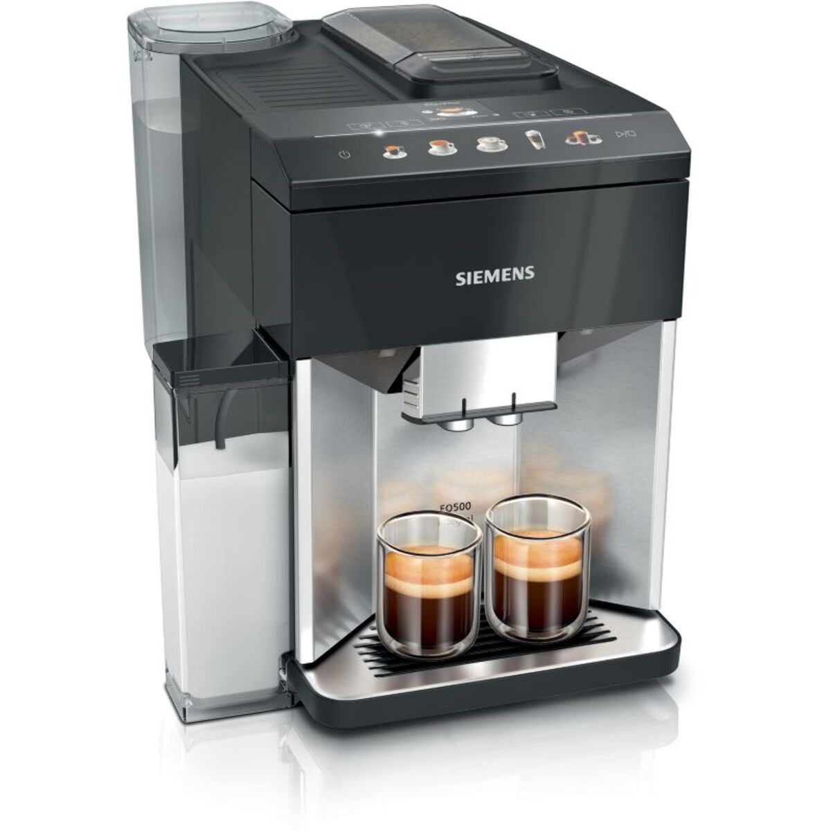 Expresso Broyeur SIEMENS EQ500 integral Inox/Noir lustré TQ515R03