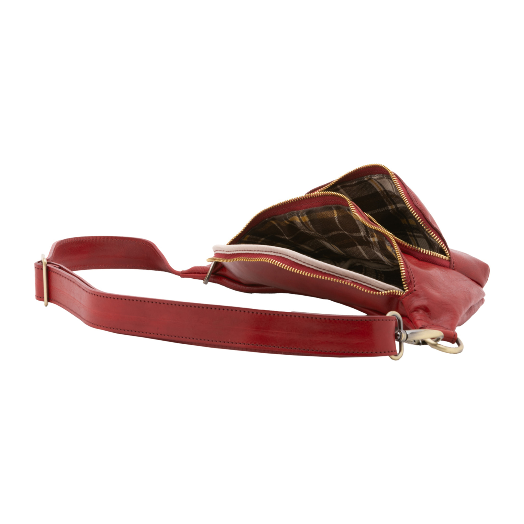 Marsupio  da uomo In Vera pelle Made in Italy 37x16,5x10 cm