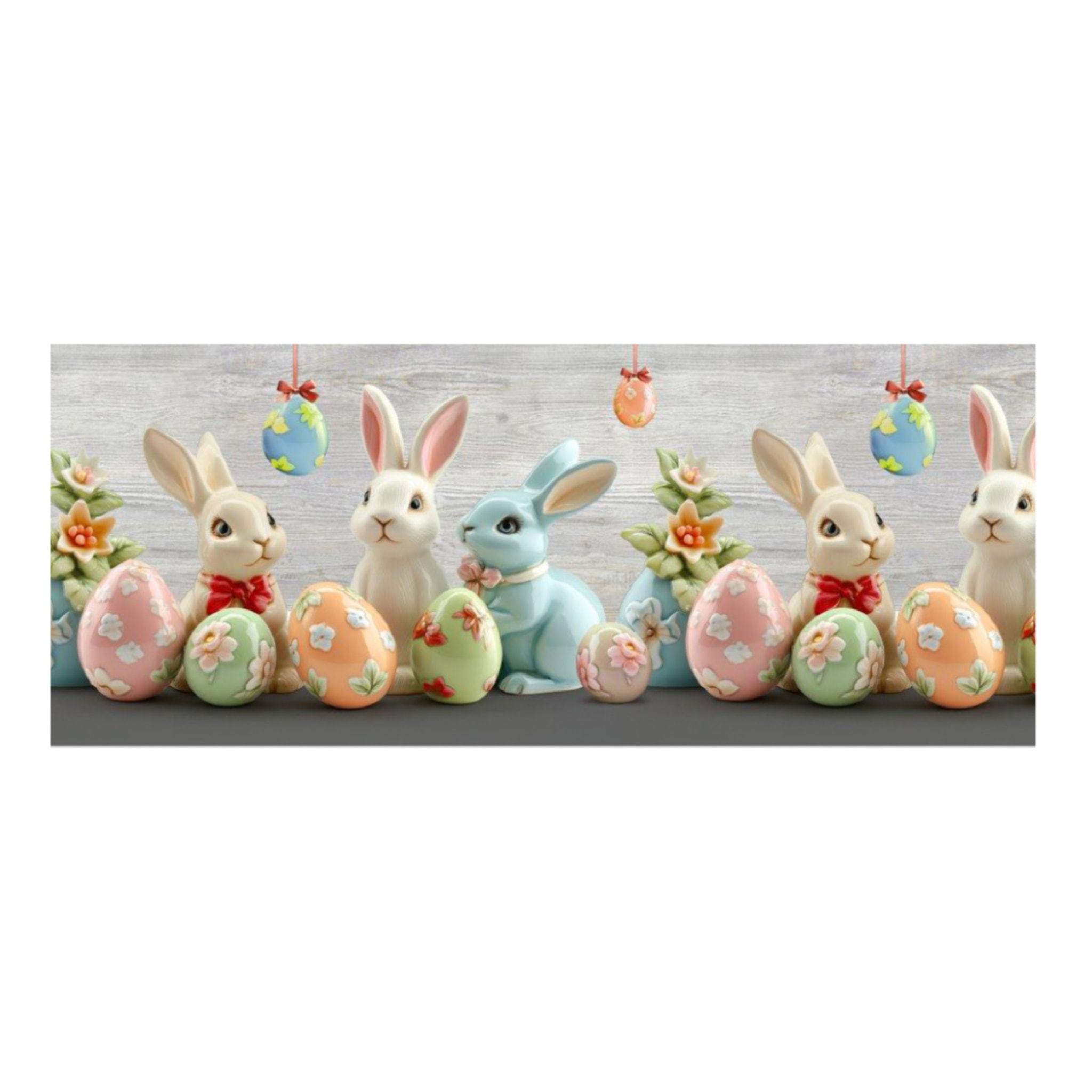 Tappeto Passatoia Cucina Antiscivolo Rabbit Easter