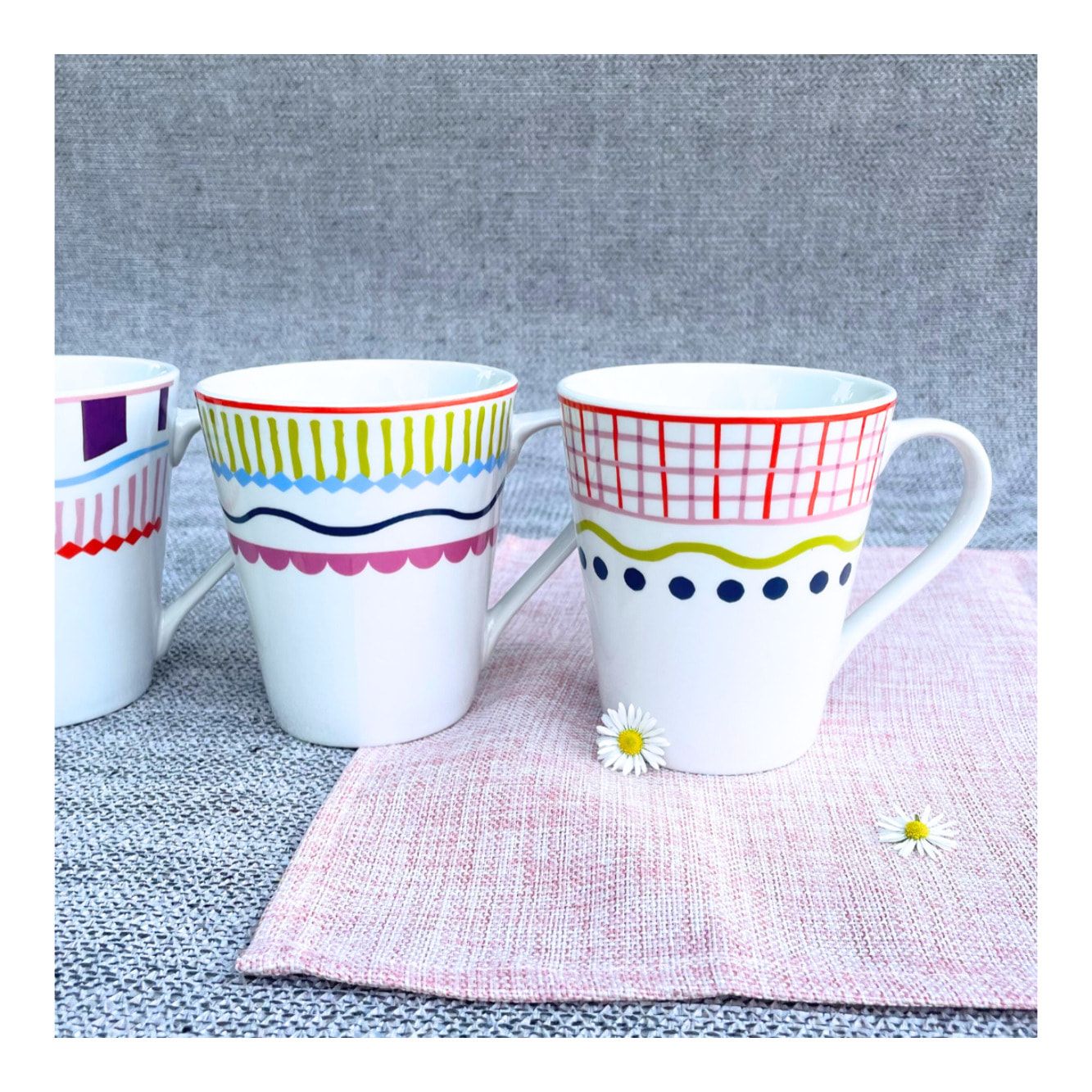 Lot de 6 mugs, RELAX SUNSET