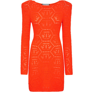 PHILIPP PLEIN Vestido de punto MONOGRAM