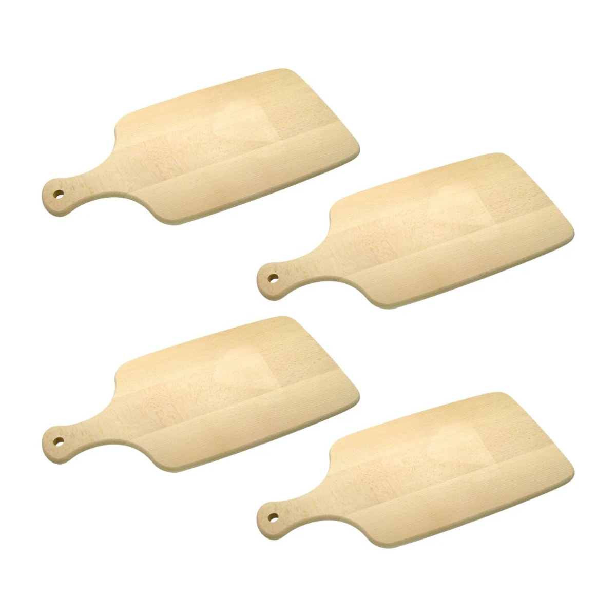 Ensemble de 4 Planches à découper en bois 38 x 18 cm Fackelmann Wood Edition