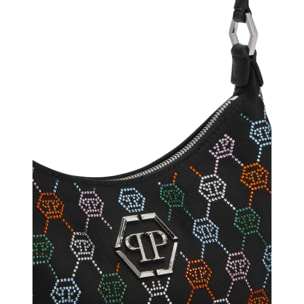 PHILIPP PLEIN Shoulder Bag Multicolor Monogram Strass