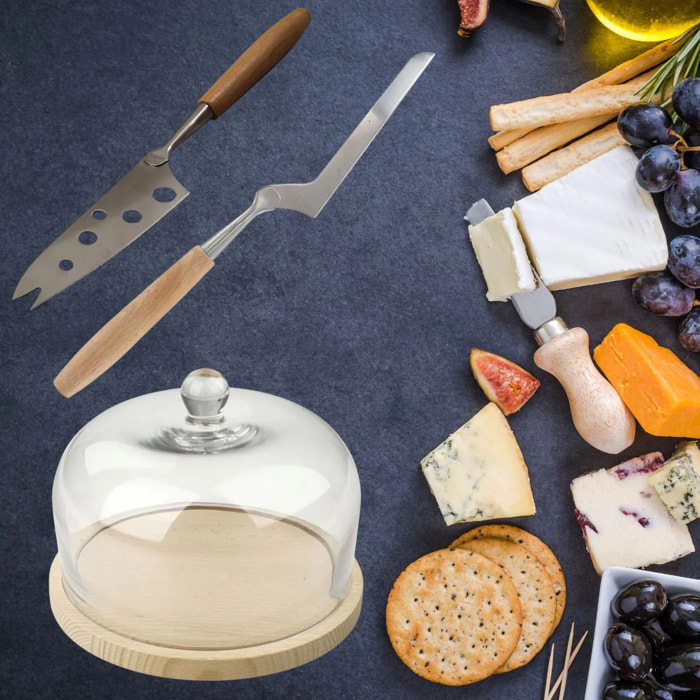 Ensemble spécial découpe et présentation du fromage Fackelmann