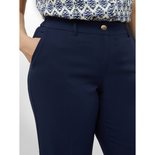 Fiorella Rubino - Pantalones cropped - Azul