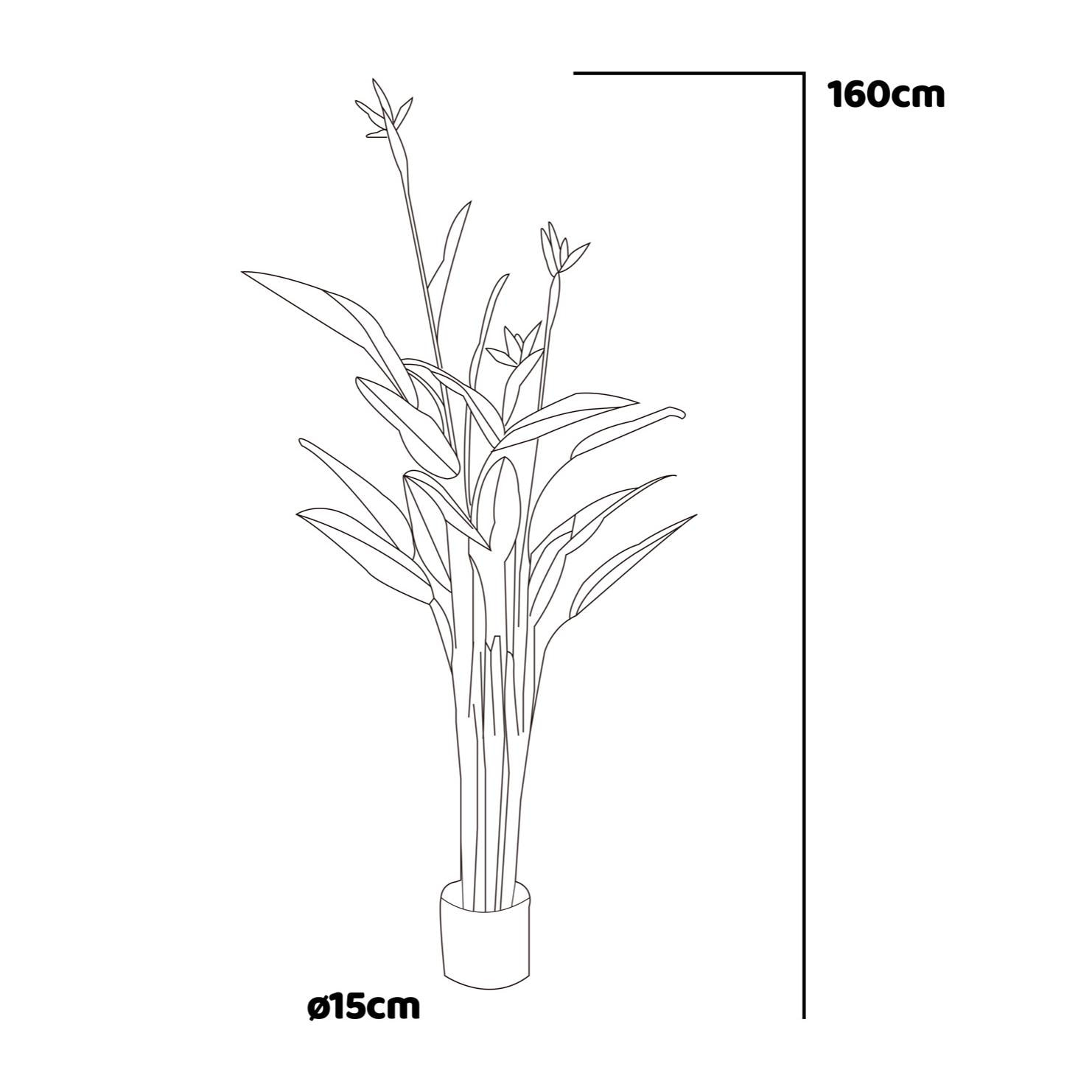 Bird of Paradise - Pianta Artificiale in vaso H160 cm