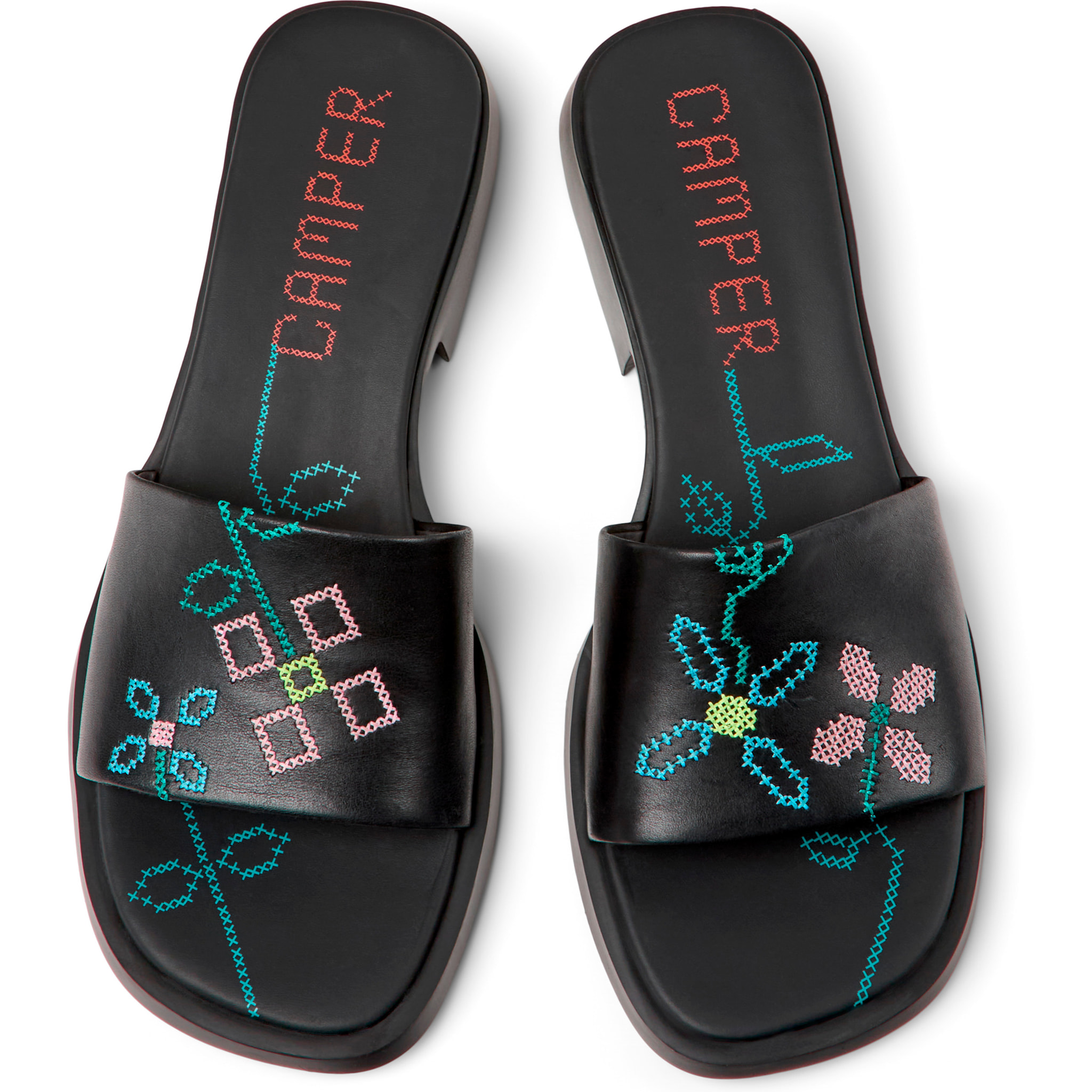 Sandalias - CAMPER Dana Twins - Negro - Cuero liso