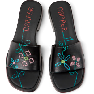 Sandalias - CAMPER Dana Twins - Negro - Cuero liso