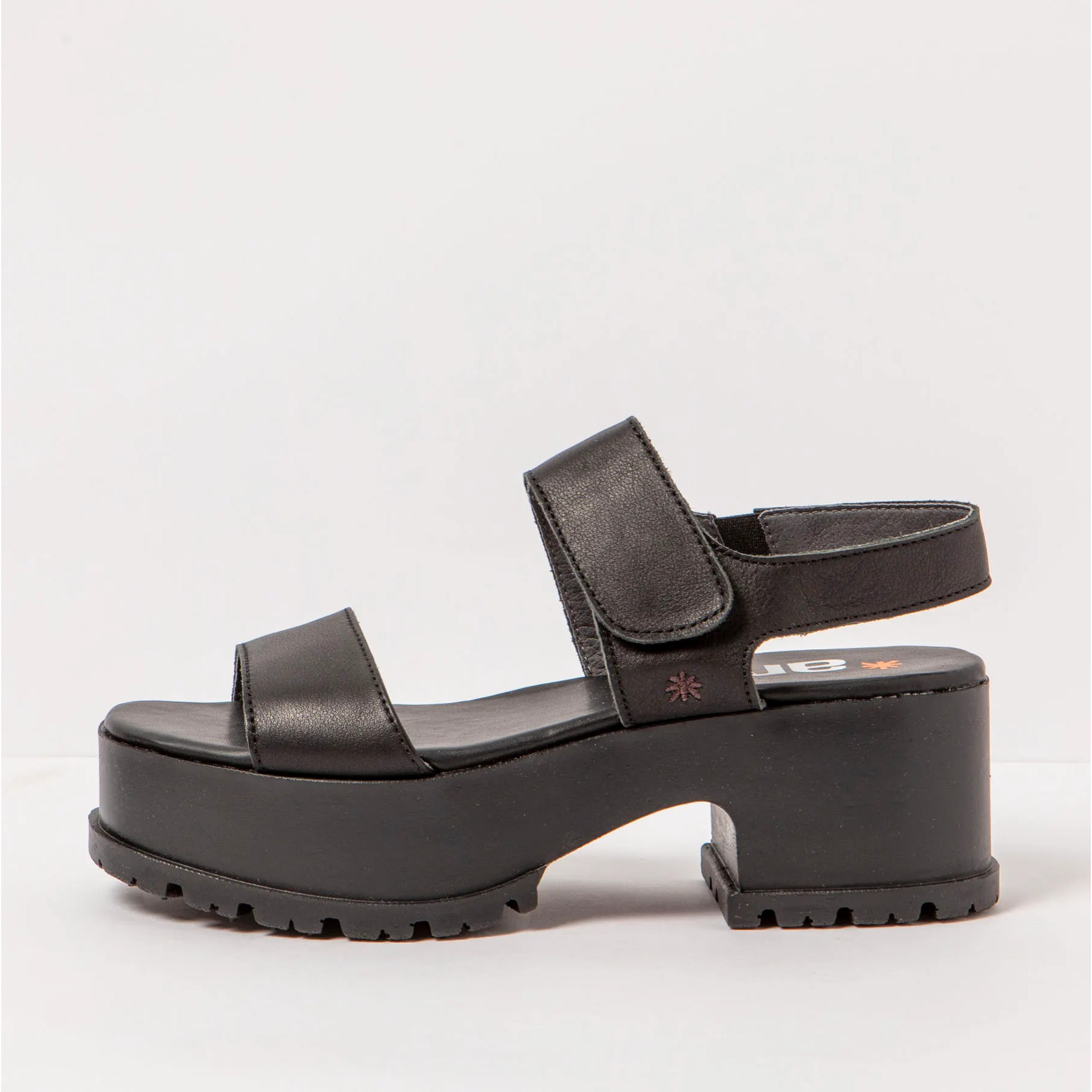 Sandalias con tacón 1829 NAPPA BLACK/ MANCHESTER color Black