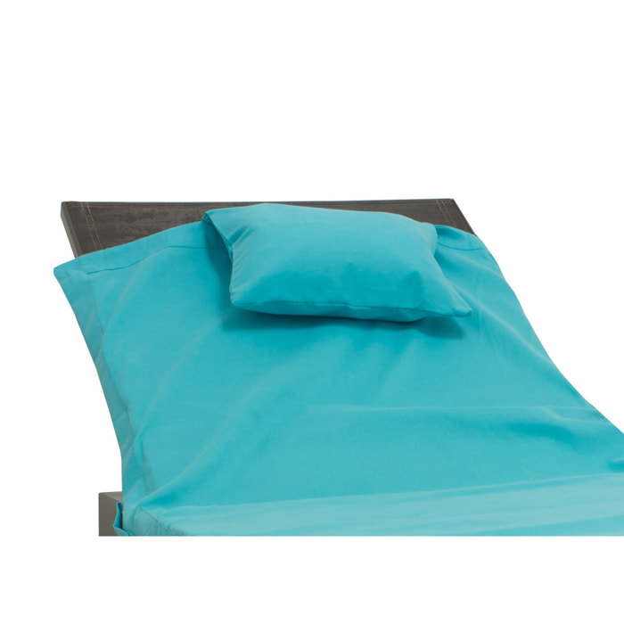 Telo Mare Lettino In Microfibra Disegno Fluo Tinta Unita